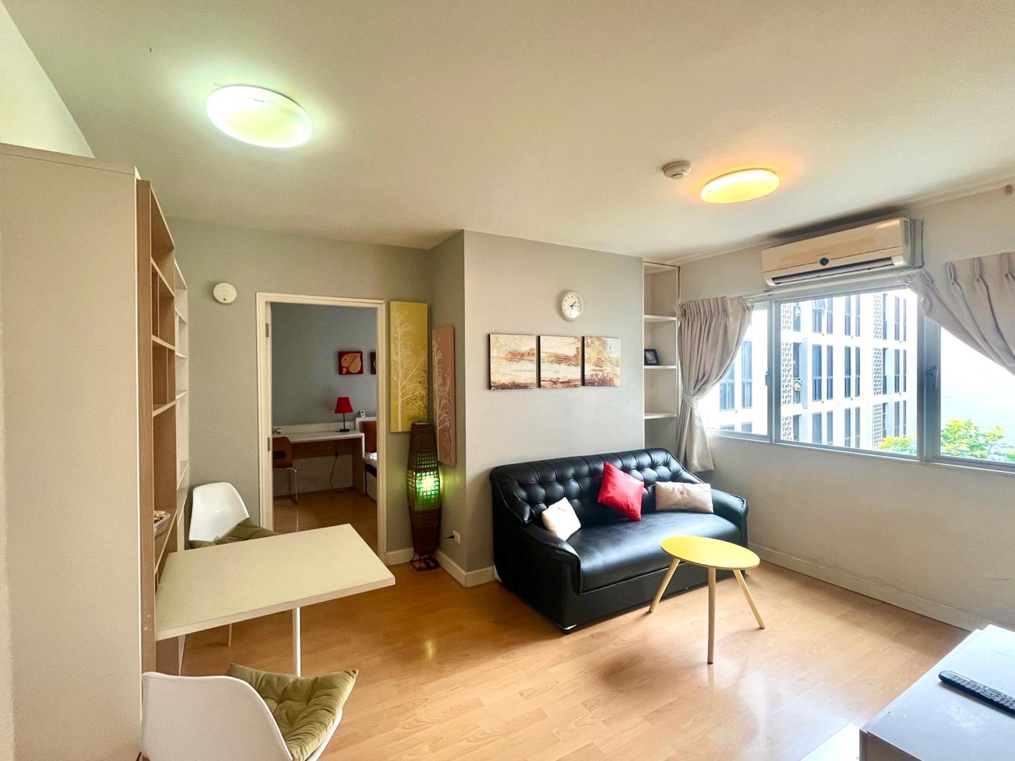 1Br Condo 5 Min To Bts 1000Mbps Fiber Wi-Fi Банкок Екстериор снимка